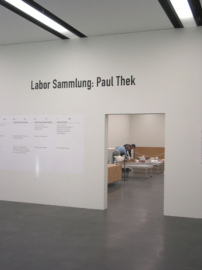 Ausstellungsansicht Labor Sammlung: Exemplarische Präsentation Paul Thek Luzern 1973/2005