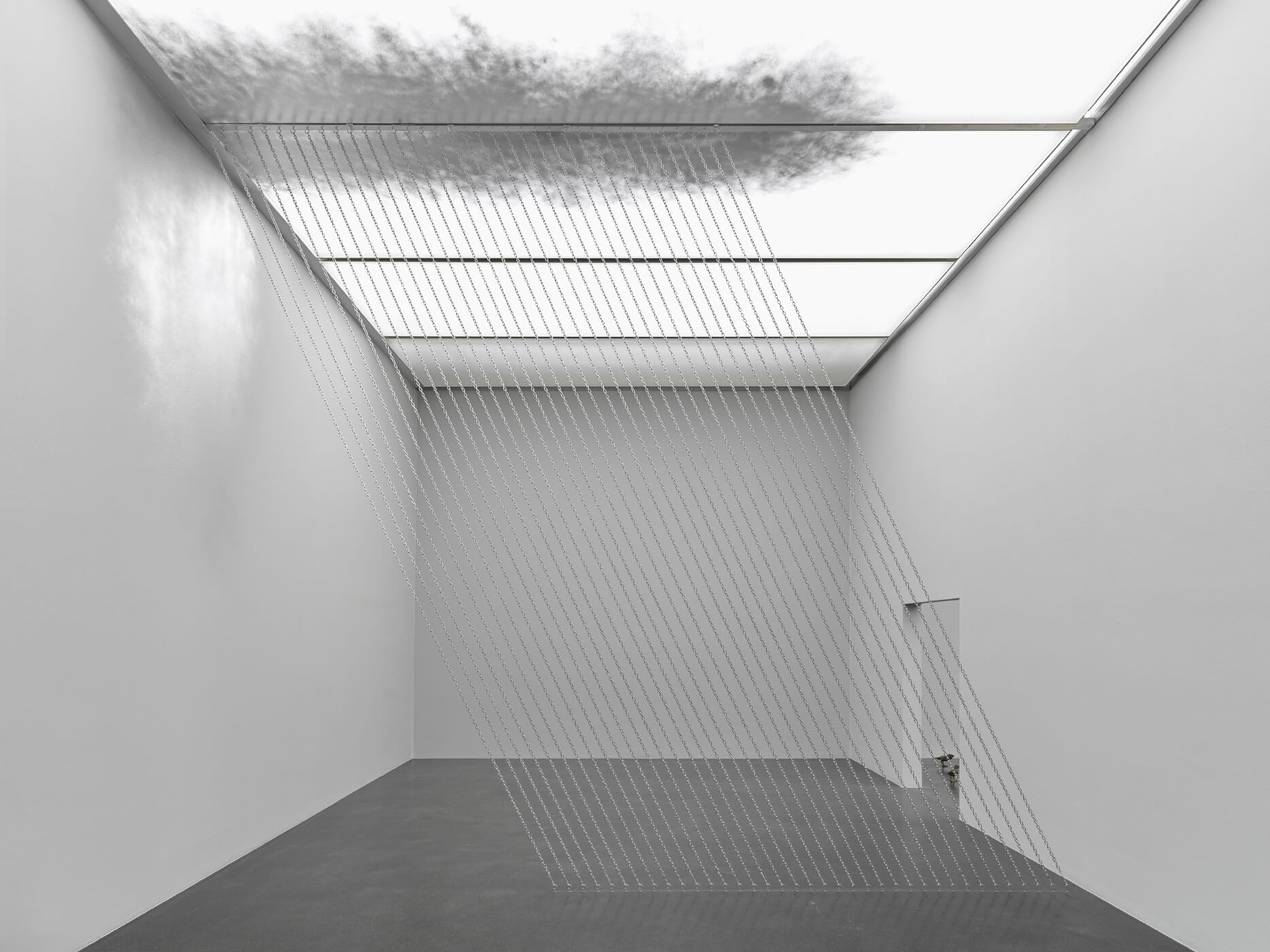 Ugo Rondinone, rain, 2005, Ausstellungsansicht Cry Me a River, Kunstmuseum Luzern, 2024, Courtesy the artist, Galerie Eva Presenhuber, Mennour, Esther Schipper, Gladstone Gallery, Kukje Gallery und Sadie Coles HQ, Foto: Stefan Altenburger