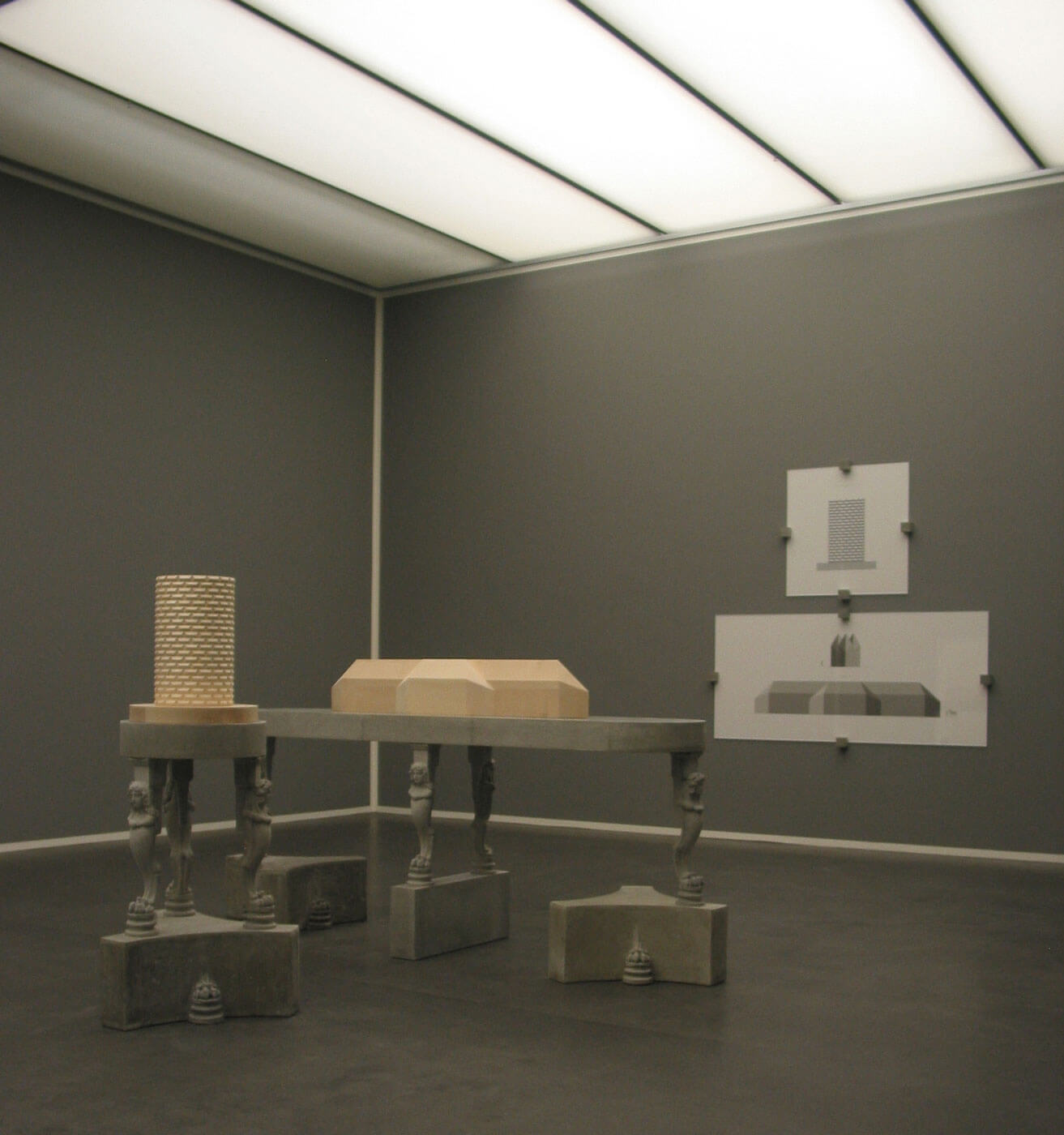 Ausstellungsansicht, Christrian Kathriner, PRIX DE ROME MMV. Ausstellungspreis der Kunstgesellschaft Luzern, Rauminstallation, 2005/06, Kunstmuseum Luzern © Christian Kathriner, Foto: Kunstmuseum Luzern