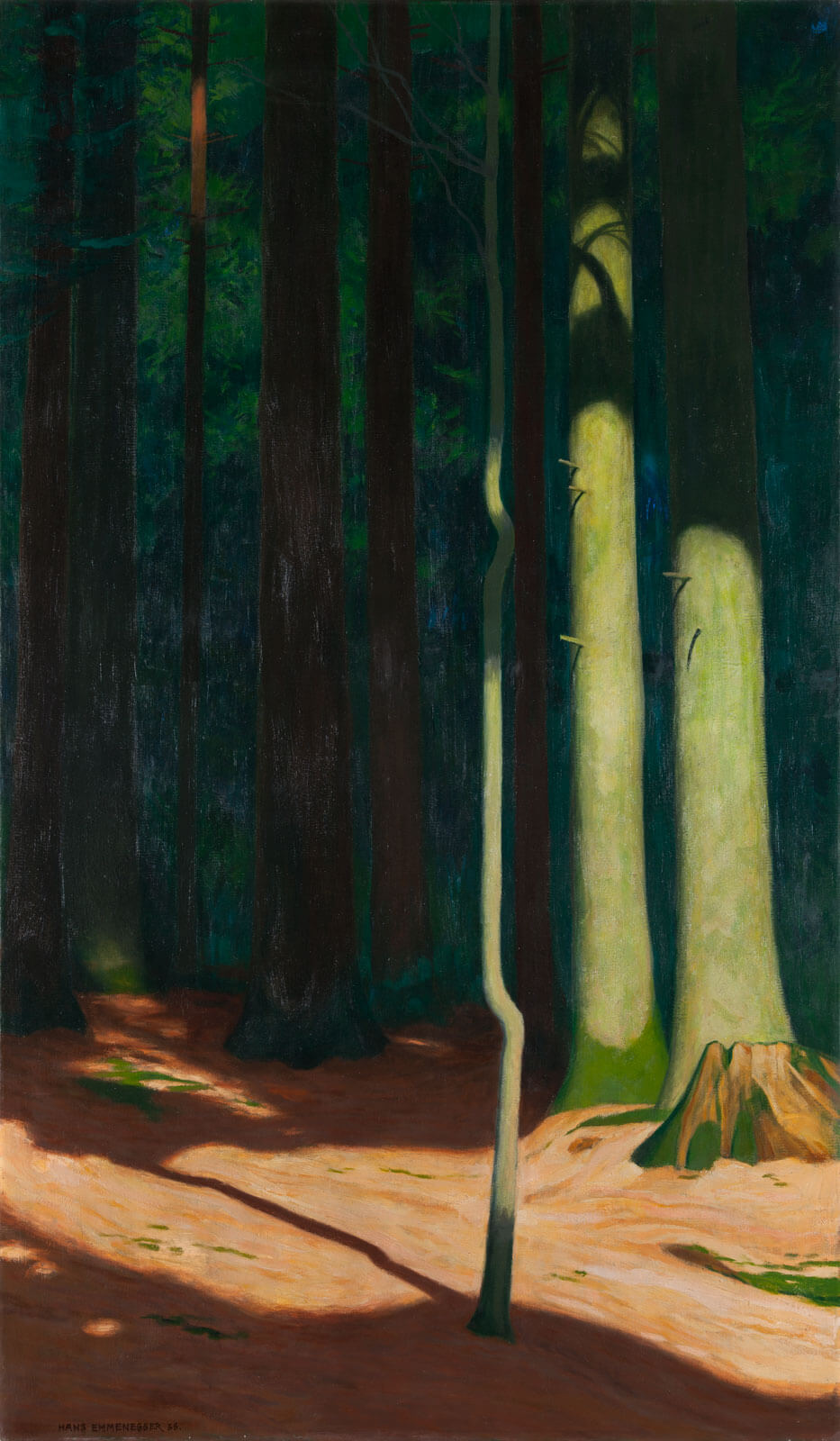 Hans Emmenegger, Waldinneres, 1938, Kunstmuseum Luzern, Eigentum der Schweizerischen Eidgenossenschaft, Gottfried Keller-Stiftung, Bern