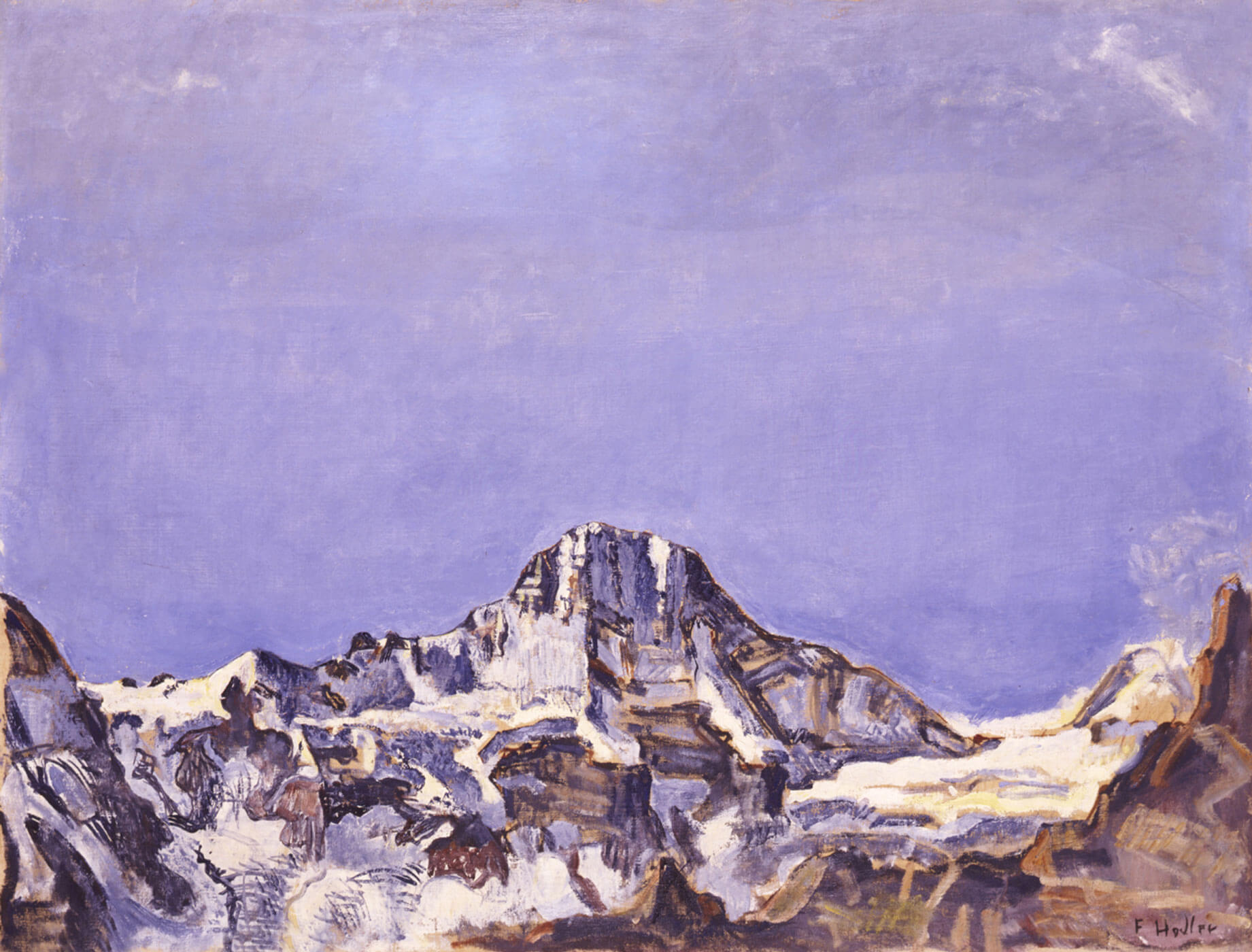 Ferdinand Hodler, Das Breithorn, um 1910, Kunstmuseum Luzern, Depositum der Stiftung BEST Art Collection Luzern, vormals Bernhard Eglin-Stiftung