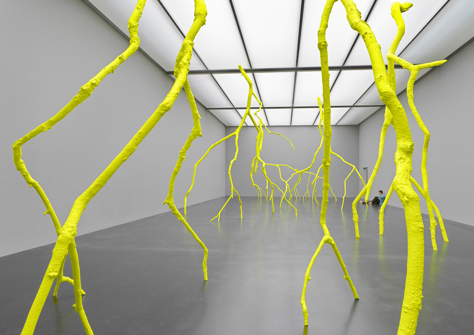 Ugo Rondinone, lights, 2023, Ausstellungsansicht Cry Me a River, Kunstmuseum Luzern, 2024, Foto: Stefan Altenburger