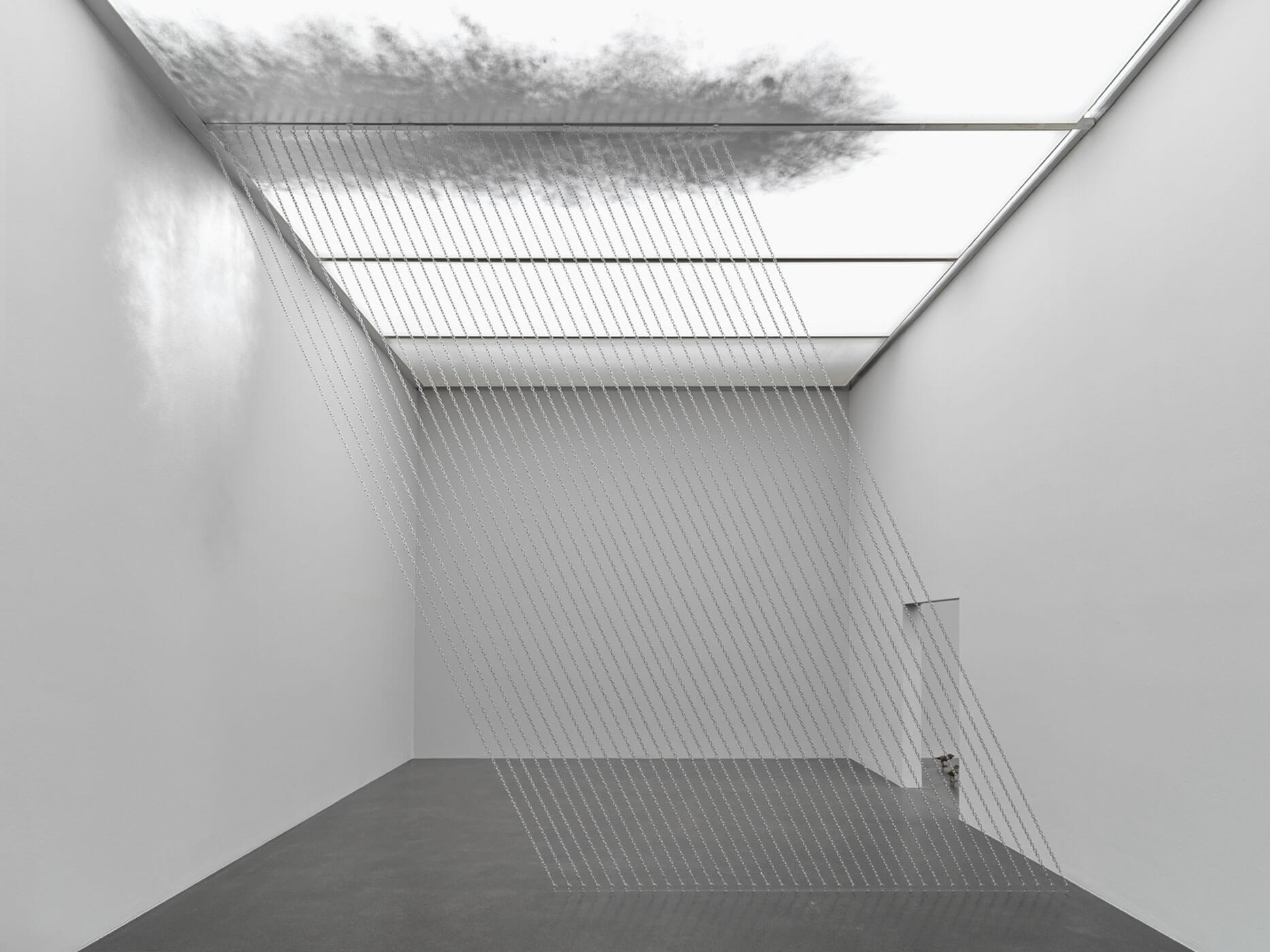 Ugo Rondinone, rain, 2005, Ausstellungsansicht Cry Me a River, Kunstmuseum Luzern, 2024, Courtesy oft he artist, Foto: Stefan Altenburger
