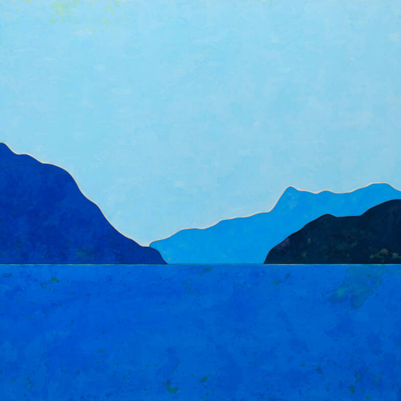 Ugo Rondinone, sechstermaizweitausendundvierundzwanzig, 2024, Acryl auf Leinwand, 400 × 600 cm, Kunstmuseum Luzern, Depositum der Stiftung BEST Art Collection Luzern, vormals Bernhard Eglin-Stiftung, Foto: Studio Rondinone