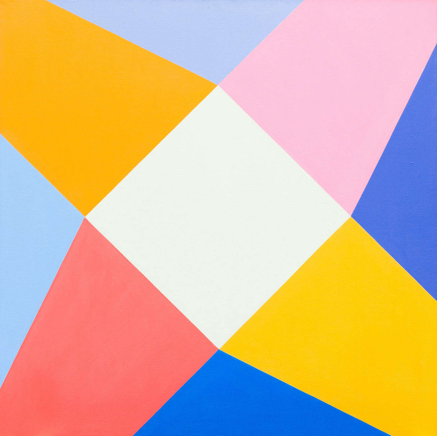 Verena Loewensberg, ohne Titel, 1966, Öl auf Leinwand 101 × 101 cm, Kunstmuseum Luzern, Depositum der Stiftung BEST Art Collection Luzern, vormals Bernhard Eglin-Stiftung