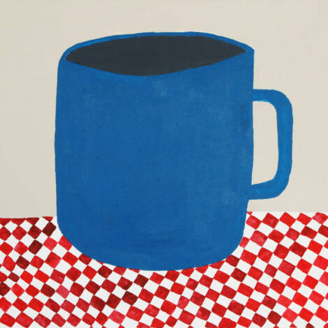 Sereina Steinemann, Tasse, 2018–2019, Acryl auf Baumwolle, 42 × 52cm, Courtesy of the artist, Foto: Jean-Pierre Balmer