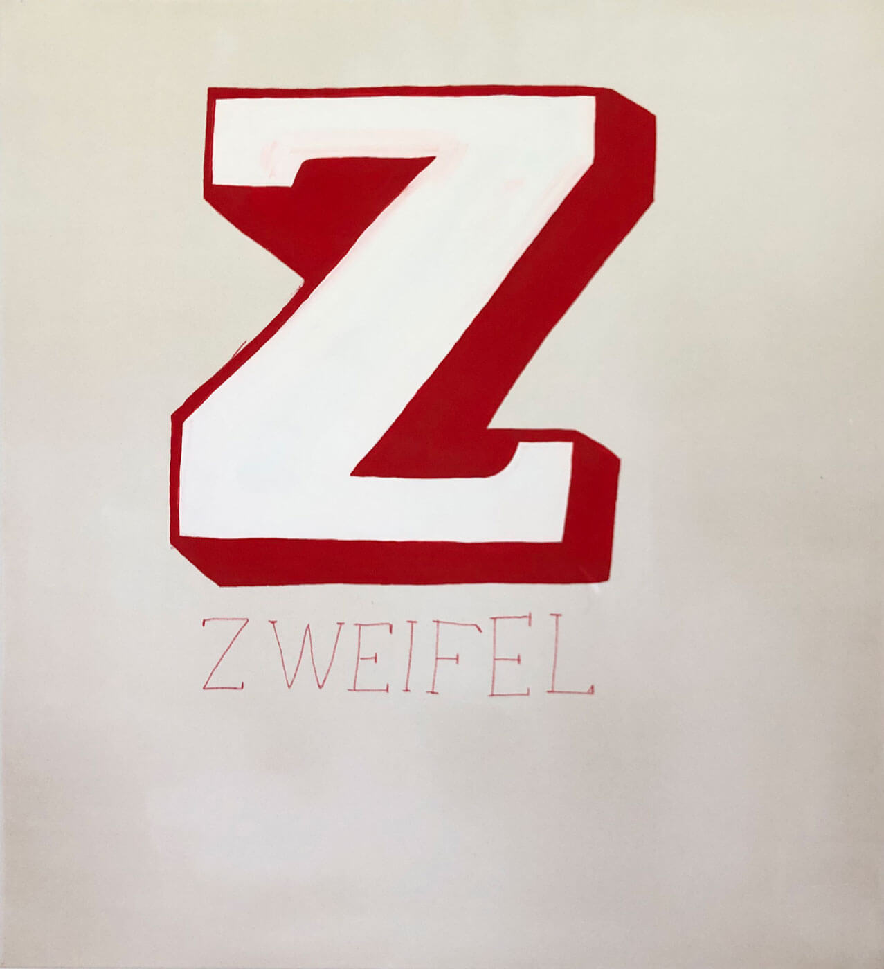 Sereina Steinmann, Zweifel, 2024, Acryl auf Baumwolle, 130 x 110 cm, Courtesy of the artist