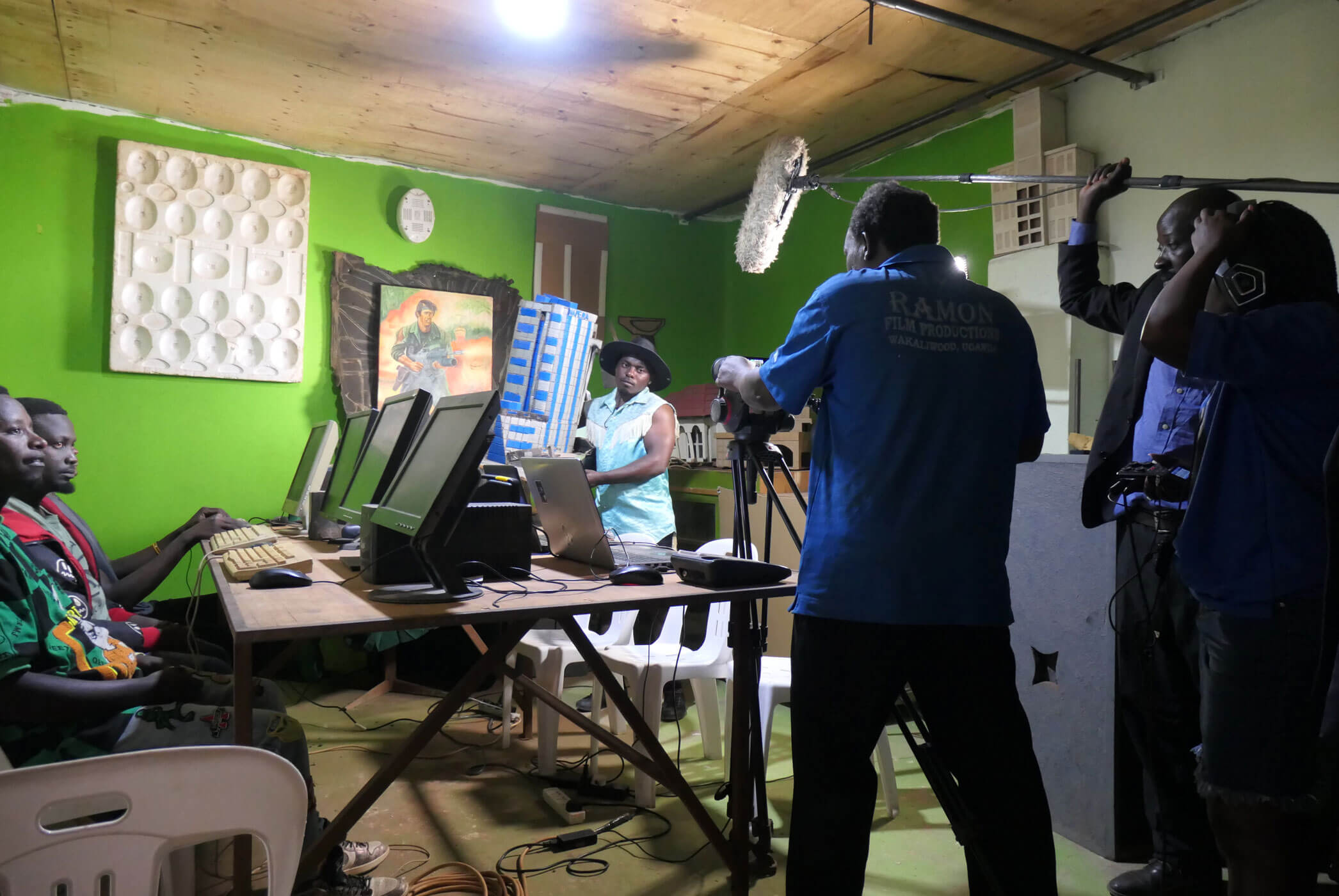 Filmproduktion in Wakaliga im Juni 2024, Courtesy of the artists