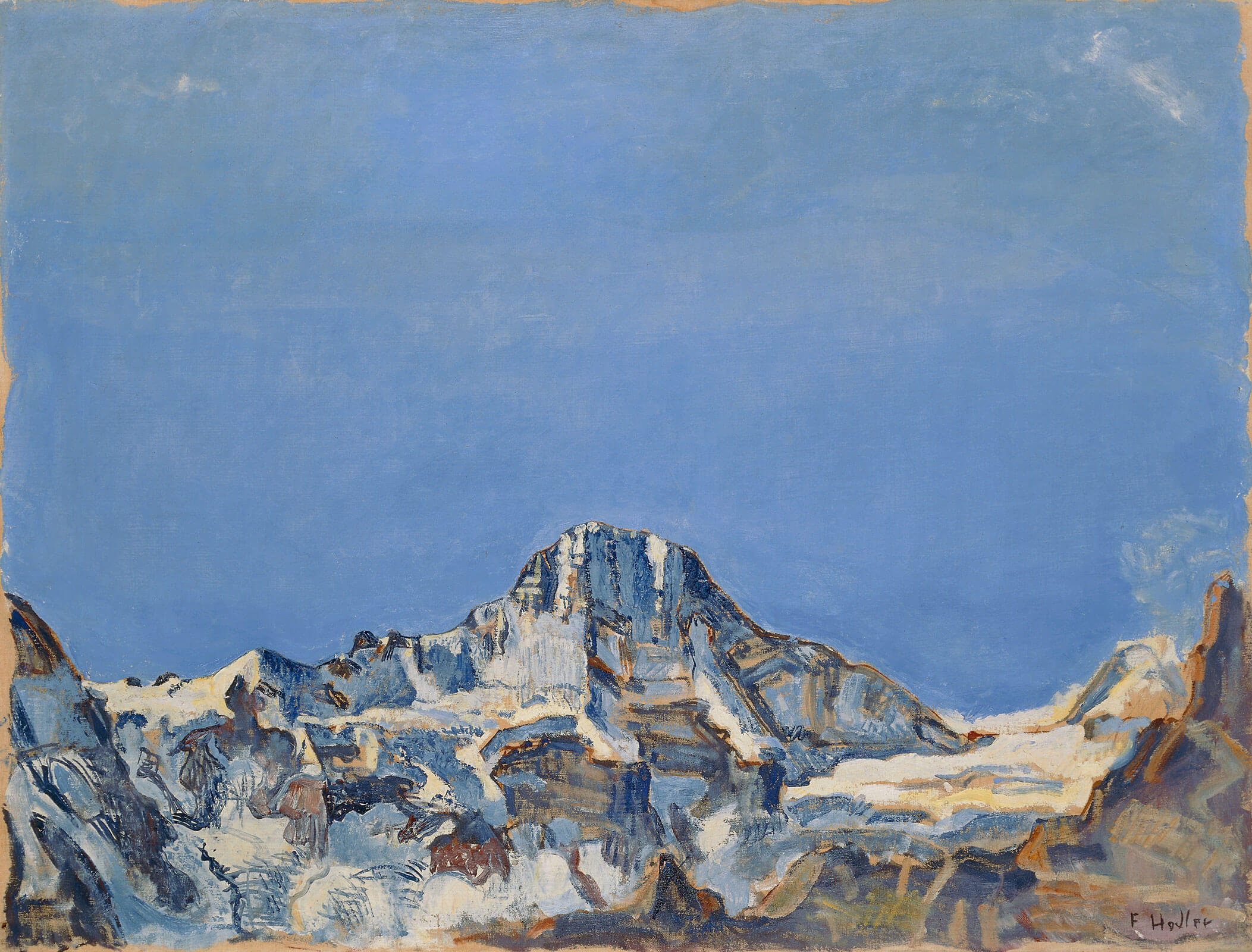 Ferdinand Hodler, Das Breithorn, um 1911, Öl auf Leinwand, 67 × 89 cm, Kunstmuseum Luzern, Depositum der Stiftung BEST Art Collection Luzern, vormals Bernhard Eglin-Stiftung